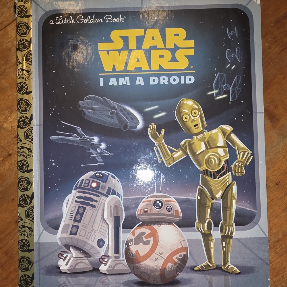 Vintage A Little Golden Book Star Wars I Am A Droid 2016  #5742